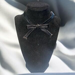 Rare Barrera Vintage Black Bow Choker